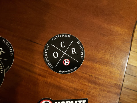 Obstacle Course Racing Crossed Spears Sticker - Accessories - Hoplite-Outfitters - Training, Racing and Recovery Gear