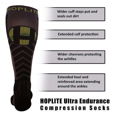 Hoplite Ultra Endurance Compression Socks - Socks - Hoplite-Outfitters - Training, Racing and Recovery Gear