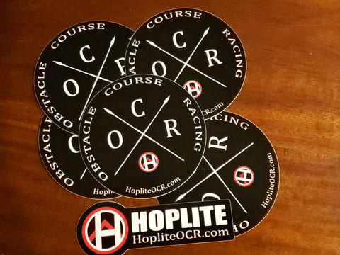 Obstacle Course Racing Crossed Spears Sticker - Accessories - Hoplite-Outfitters - Training, Racing and Recovery Gear