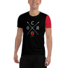 Image of Obstacle Course Racing Tech Shirt, Red Sleeve -  - Hoplite-Outfitters - Training, Racing and Recovery Gear