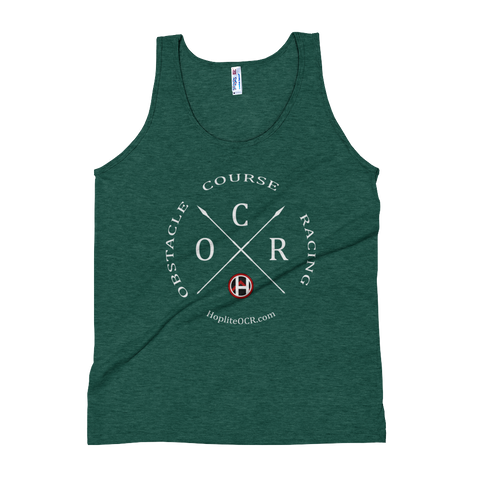 Obstacle Course Racing Crossed Spears Unisex Tank Top -  - Hoplite-Outfitters - Training, Racing and Recovery Gear