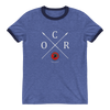 Image of OCR Crossed Spears Ringer T-Shirt - Shirt - Hoplite-Outfitters - Training, Racing and Recovery Gear